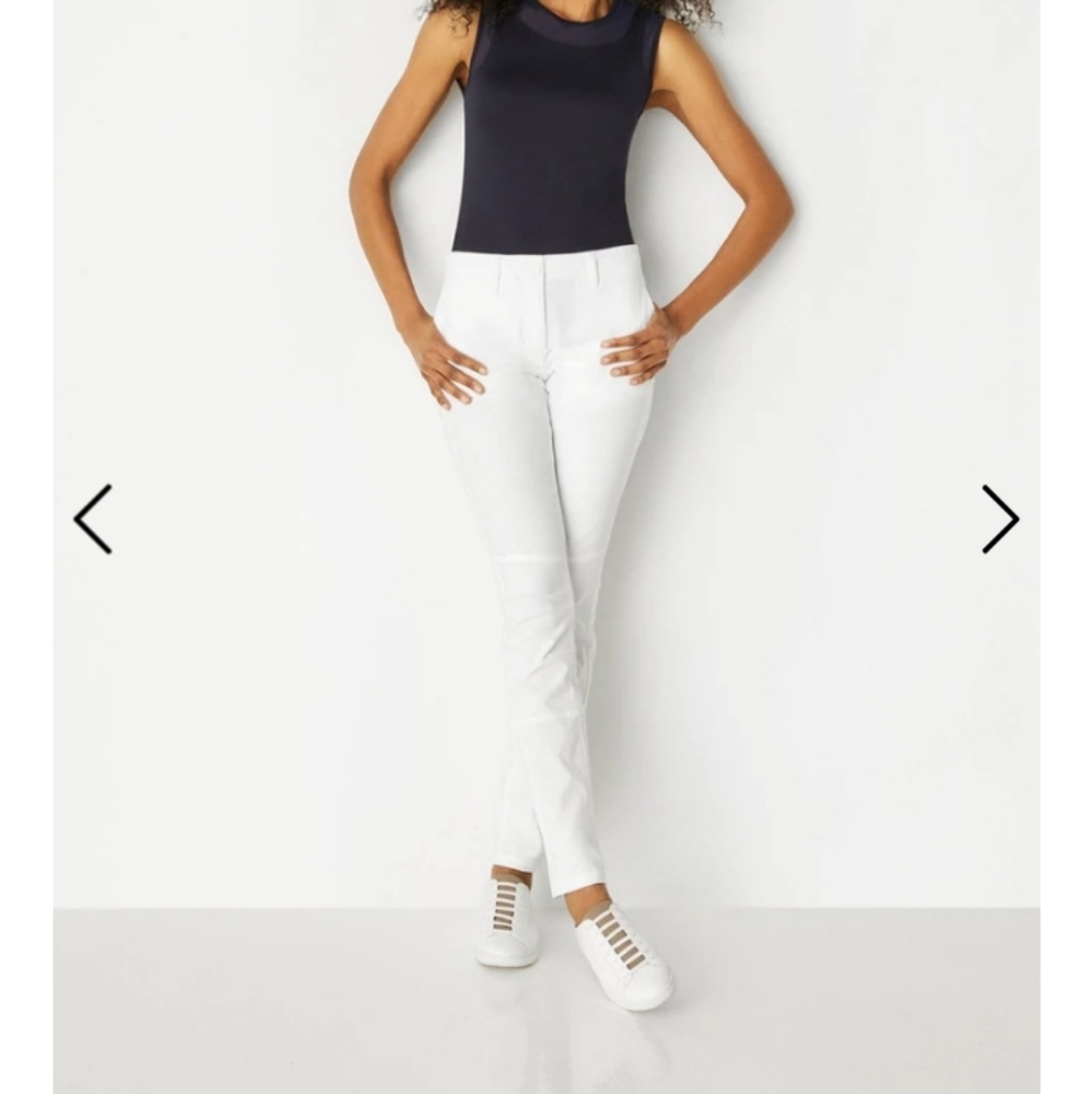 Anatomie Kamryn Crop Chino Pants (White)